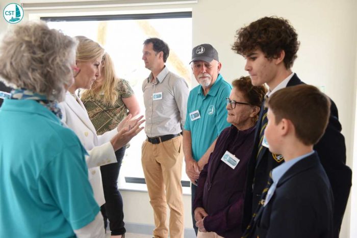 HRH meets volunteers at CST