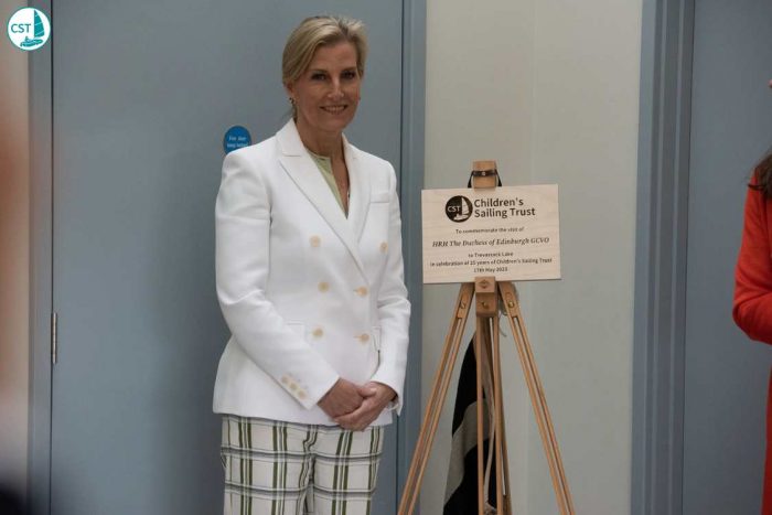 Commemorating 25 years of Children's Sailing Trust with HRH