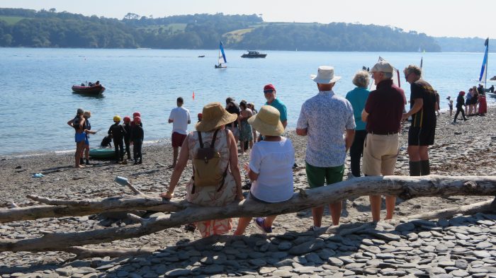 People watching the regatta