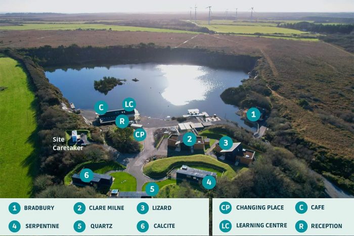 Trevassack Lake layout map
