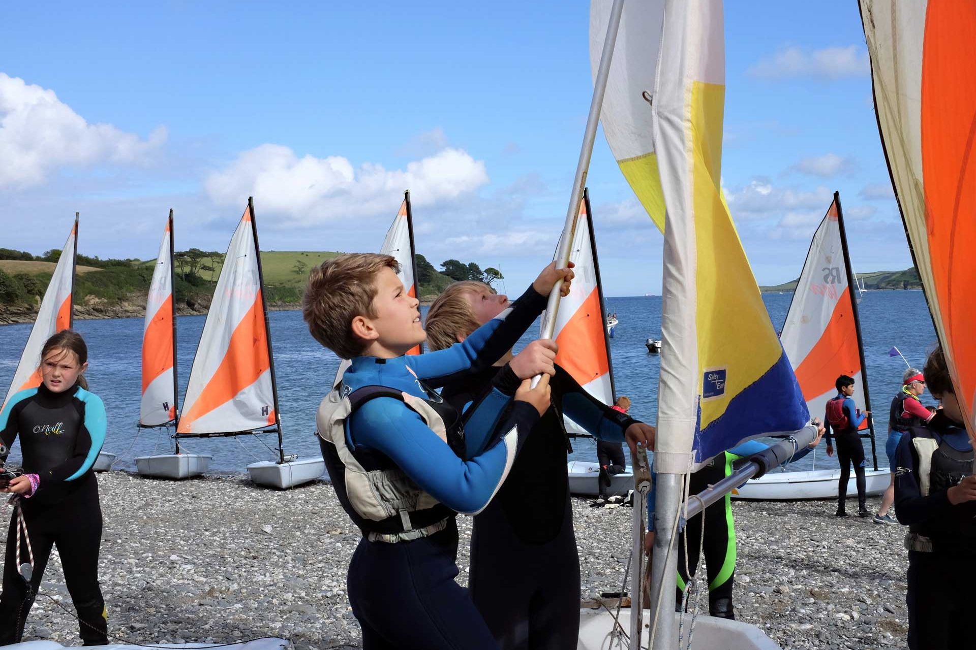Teaching children to sail